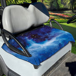 Dark Blue Galaxy Space Print Golf Cart Seat Cover