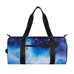 Dark Blue Galaxy Space Print Gym Bag