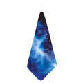 Dark Blue Galaxy Space Print Hand Towel