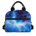 Dark Blue Galaxy Space Print Insulated Lunch Bag