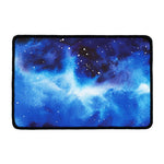 Dark Blue Galaxy Space Print Kitchen Mat