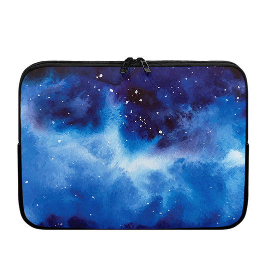 Dark Blue Galaxy Space Print Laptop Sleeve
