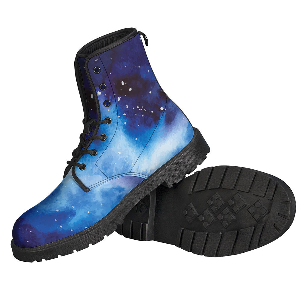Dark Blue Galaxy Space Print Backpack