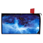 Dark Blue Galaxy Space Print Mailbox Cover