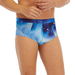 Dark Blue Galaxy Space Print Men's Briefs