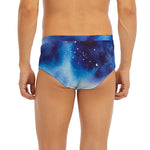 Dark Blue Galaxy Space Print Men's Briefs