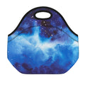 Dark Blue Galaxy Space Print Neoprene Lunch Bag