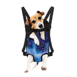 Dark Blue Galaxy Space Print Pet Carrier Backpack