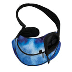 Dark Blue Galaxy Space Print Pet Sling Carrier