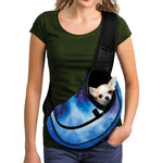 Dark Blue Galaxy Space Print Pet Sling Carrier