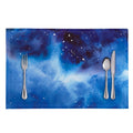 Dark Blue Galaxy Space Print Placemat