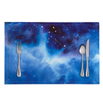 Dark Blue Galaxy Space Print Placemat