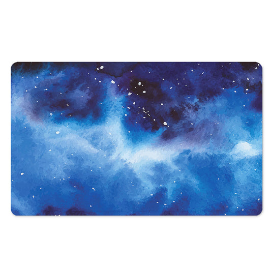 Dark Blue Galaxy Space Print Polyester Doormat