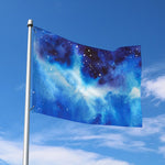 Dark Blue Galaxy Space Print Polyester Flag