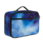 Dark Blue Galaxy Space Print Portable Lunch Bag