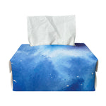 Dark Blue Galaxy Space Print Rectangle Tissue Box Cover
