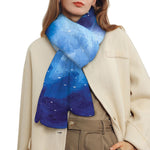 Dark Blue Galaxy Space Print Scarf