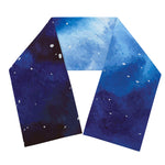 Dark Blue Galaxy Space Print Scarf