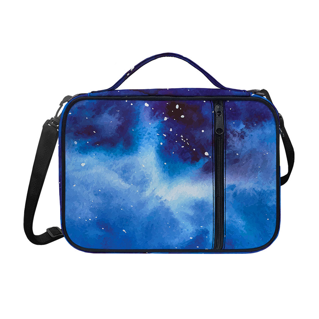 Dark Blue Galaxy Space Print Shoulder Strap Bible Bag