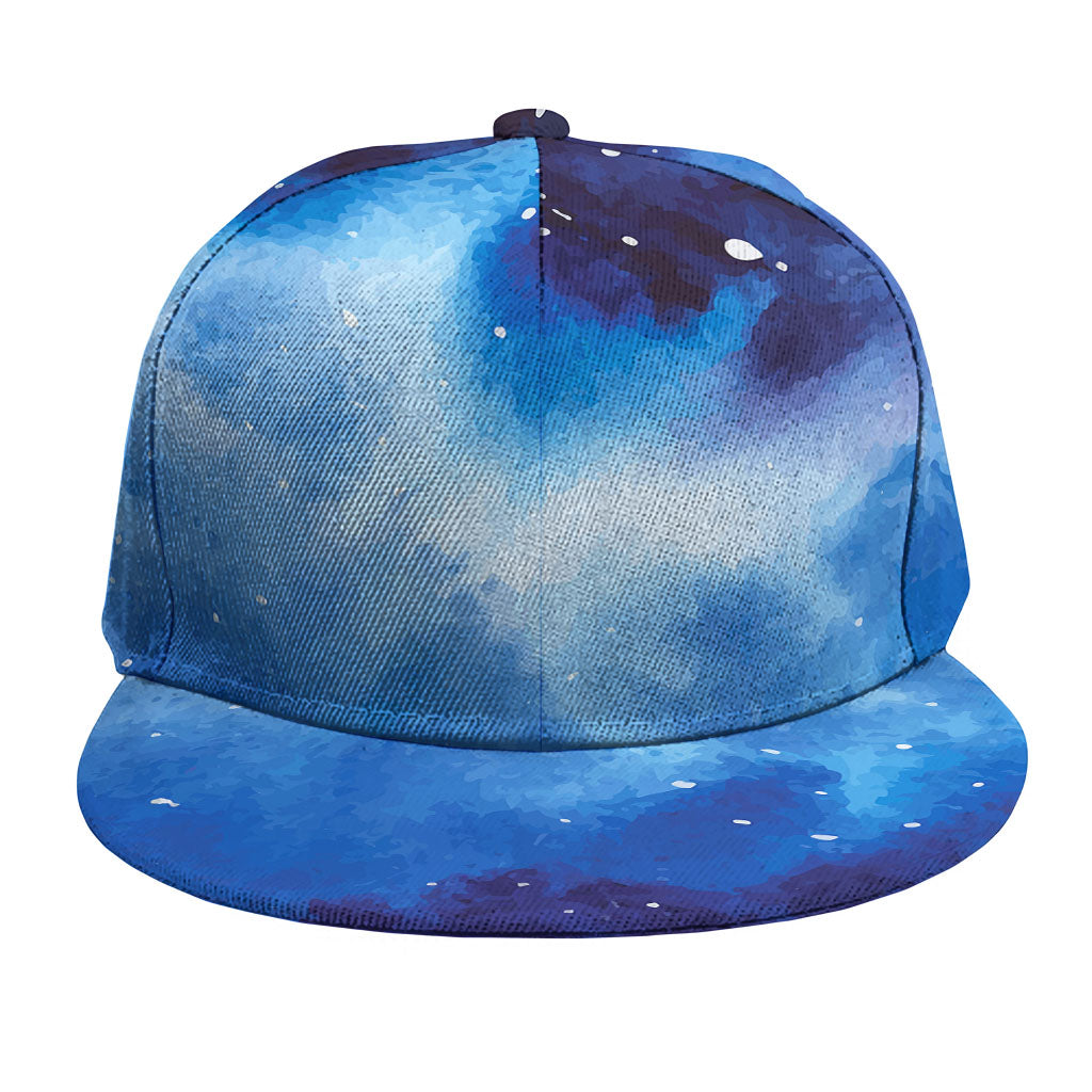 Dark Blue Galaxy Space Print Snapback Cap