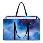 Dark Blue Galaxy Space Print Utility Tote Bag