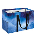 Dark Blue Galaxy Space Print Utility Tote Bag