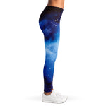 Dark Blue Galaxy Space Print Women's Leggings