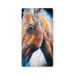 Dark Blue Horse Painting Print Baby Crib Sheet