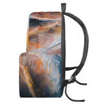 Dark Blue Horse Painting Print Backpack