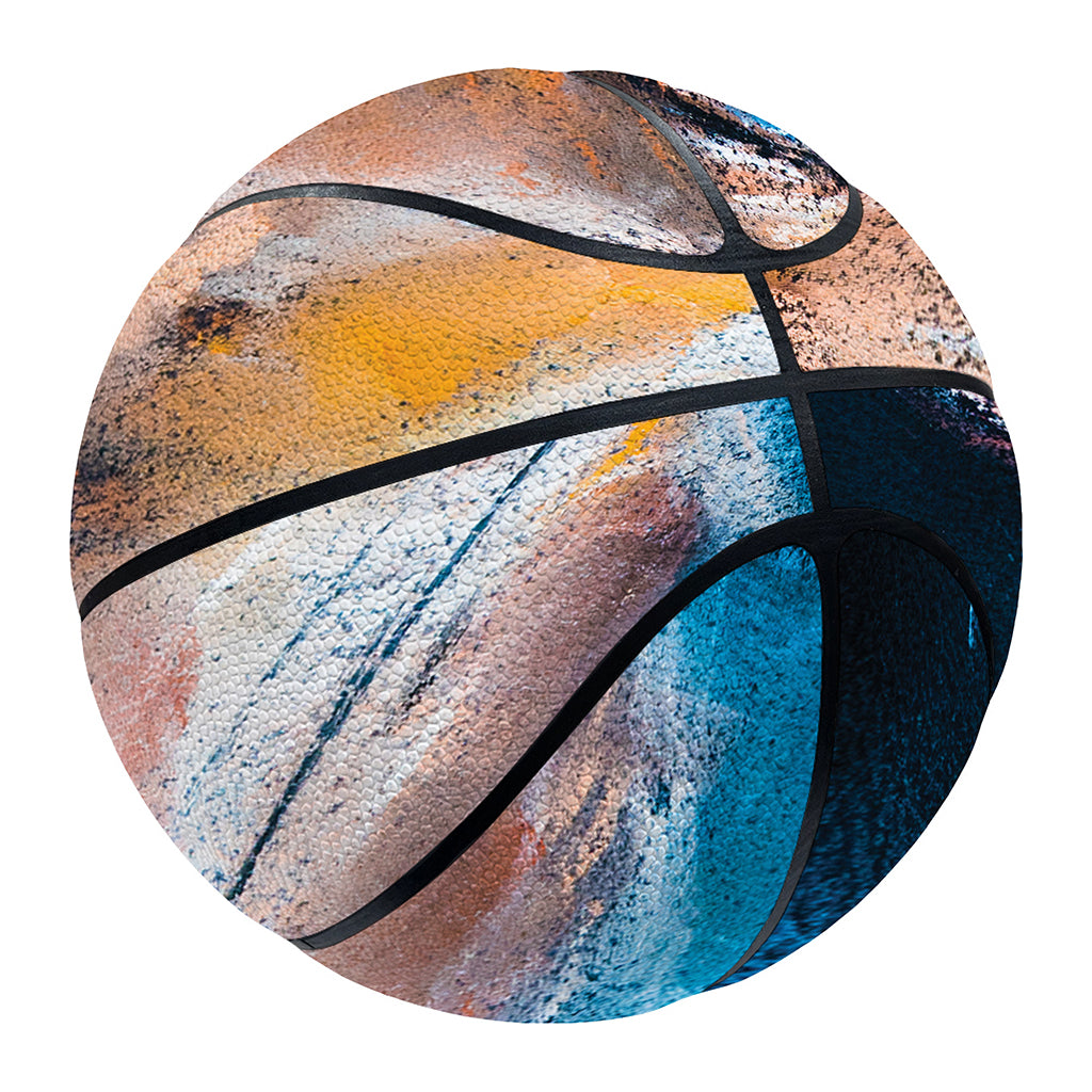 Dark Blue Horse Painting Print Basketball
