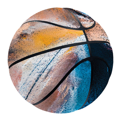 Dark Blue Horse Painting Print Basketball