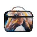 Dark Blue Horse Painting Print Briefcase Bible Bag