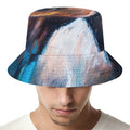 Dark Blue Horse Painting Print Bucket Hat