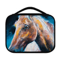 Dark Blue Horse Painting Print Classic Bible Case