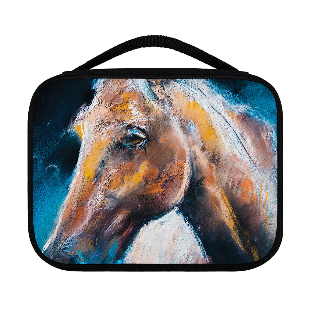 Dark Blue Horse Painting Print Classic Bible Case