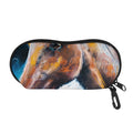 Dark Blue Horse Painting Print Glasses Case
