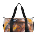 Dark Blue Horse Painting Print Gym Bag