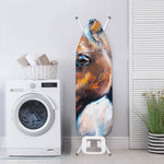 Dark Blue Horse Painting Print Ironing Board Cover