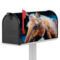 Dark Blue Horse Painting Print Mailbox Cover