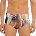Dark Blue Horse Painting Print Men's Triangle Swim Briefs