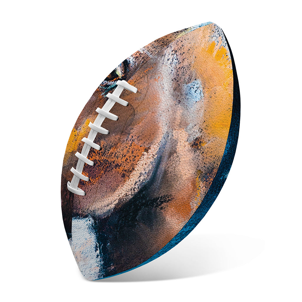 Dark Blue Horse Painting Print Rugby Ball