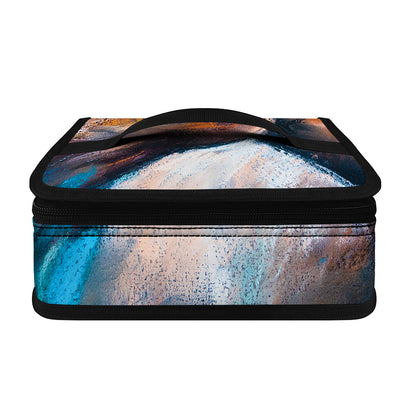 Dark Blue Horse Painting Print Small Lunch Bag