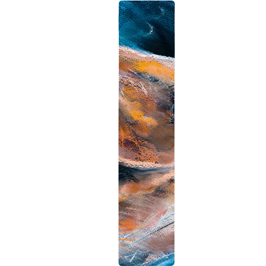 Dark Blue Horse Painting Print Table Runner