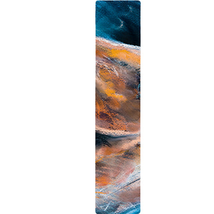 Dark Blue Horse Painting Print Table Runner