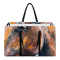 Dark Blue Horse Painting Print Utility Tote Bag