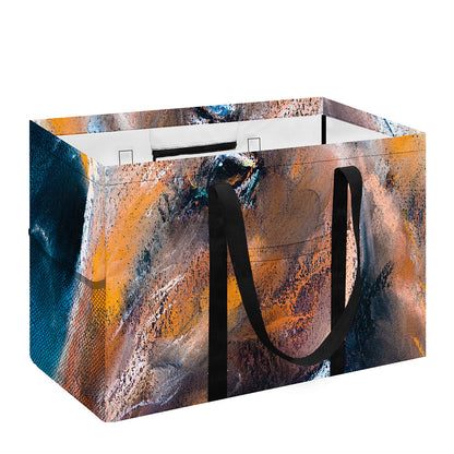 Dark Blue Horse Painting Print Utility Tote Bag