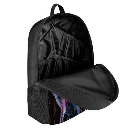 Dark Blue Horse Portrait Print 17 Inch Backpack
