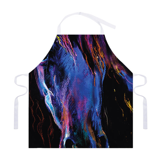 Dark Blue Horse Portrait Print Adjustable Apron