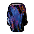 Dark Blue Horse Portrait Print Baby Seat Cover