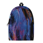 Dark Blue Horse Portrait Print Backpack